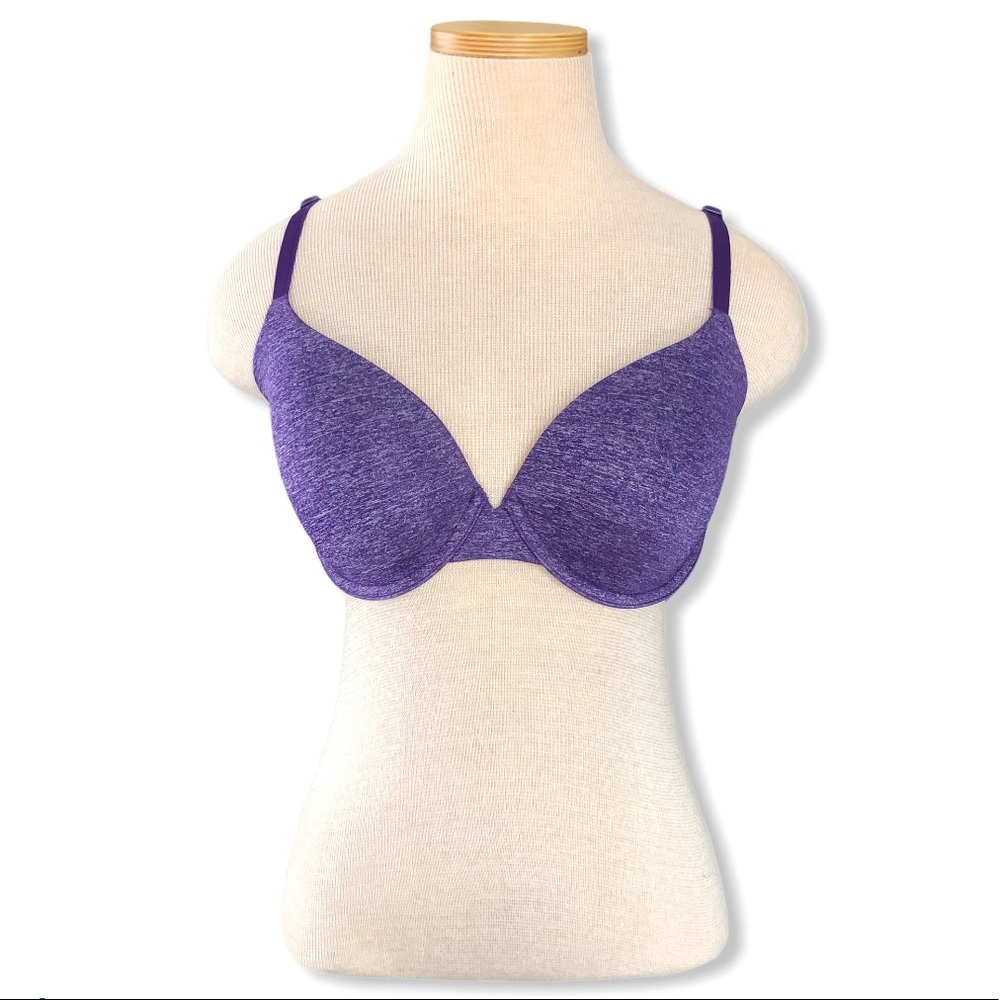 VS Uplift Semi Demi Bra Purple Marled 34D